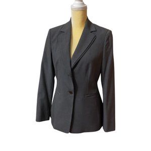 Calvin Klien Stretch Blazer Jacket Slate-Grey 2 Tier Lapel NWOT Size 4